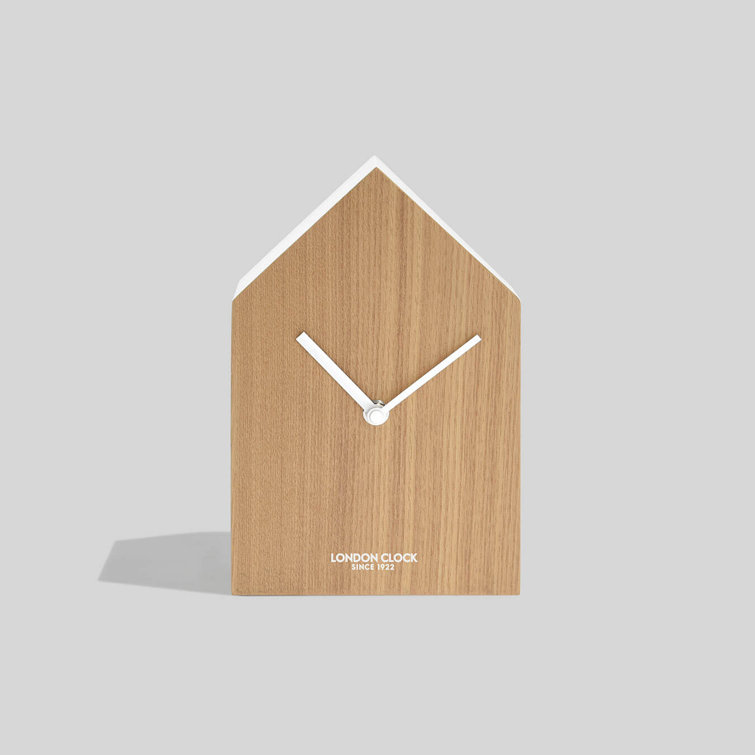 London Clock Company Modern & Contemporary Analog Wood Alarm Tabletop